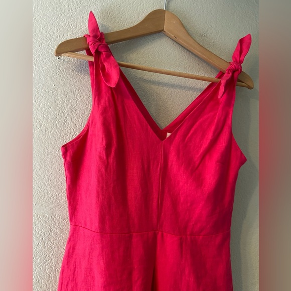 Gap Pink Linen Dress Size 2 - Picture 4 of 11